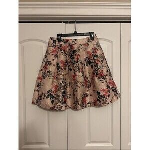 Ted Baker London Clarbel Blossom Jacquard Skirt Pink TB Size 3 US Size 8